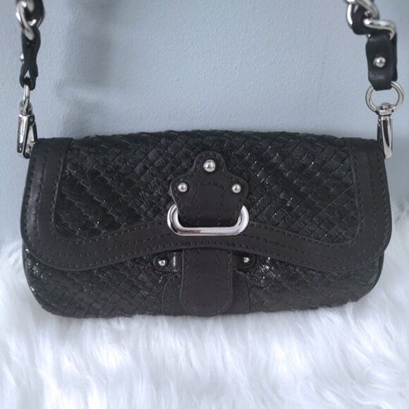 Lockheart vintage woven leather shoulder bag EUC - Picture 1 of 7